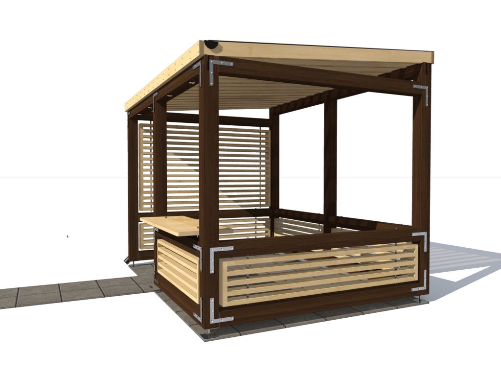 Проект беседки 2 на 2